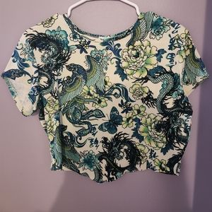 Graphic crop top